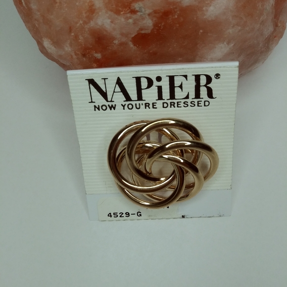 NAPiER Pin - Brooch Gold Tone - Picture 3 of 7